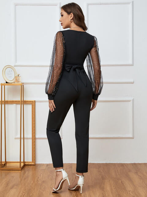 Pretty in Sheer Long Sleeve Jumpsuit