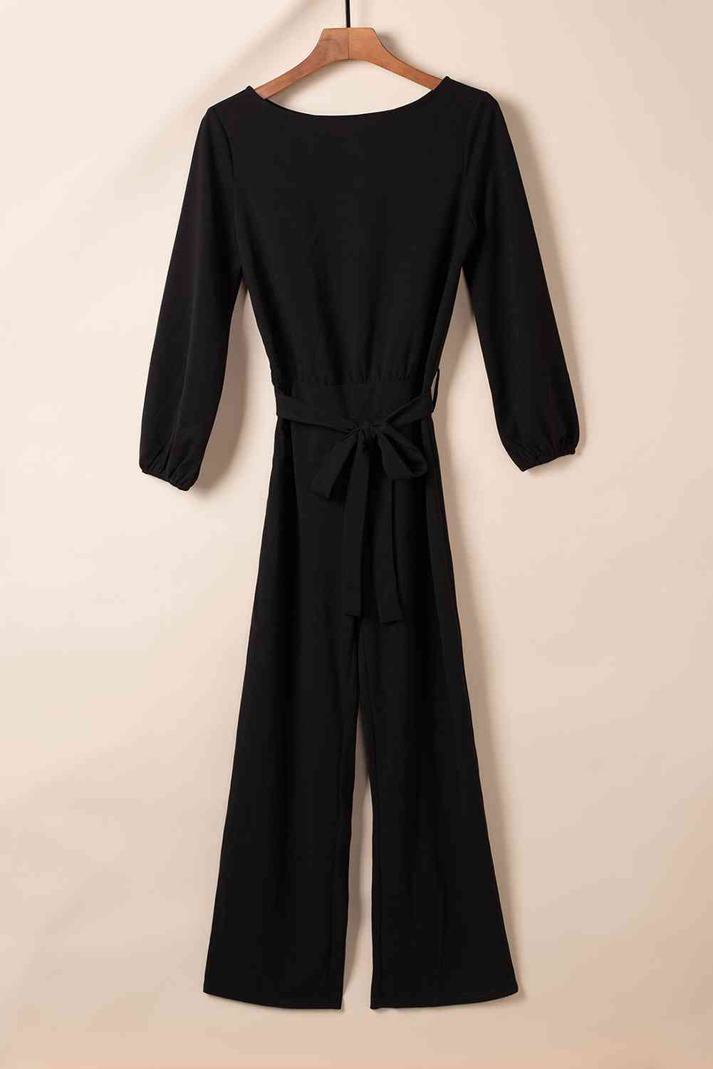 Tie Belt Jumpsuit