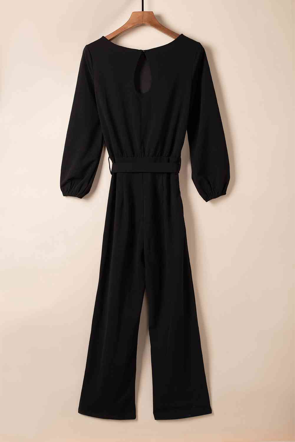 Tie Belt Jumpsuit